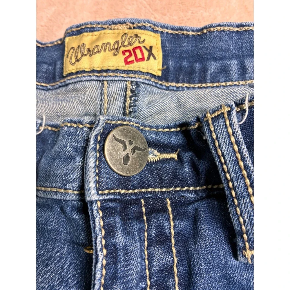 Wrangler 20X Style 42 Vintage Boot Jeans Light Wash Men's 32x34 Western Denim